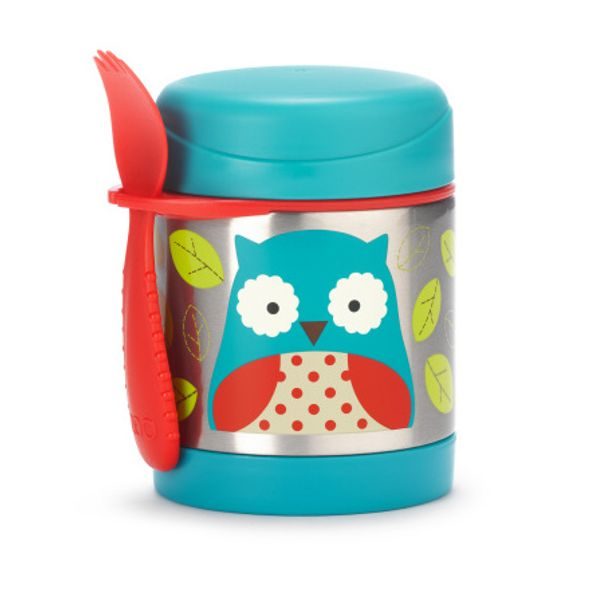 SKIP HOP ZOO TERMOSKA NA JÍDLO S VIDLIČKOU 12+ - MISKY, TALÍŘKY A PODLOŽKY - KRMENÍ