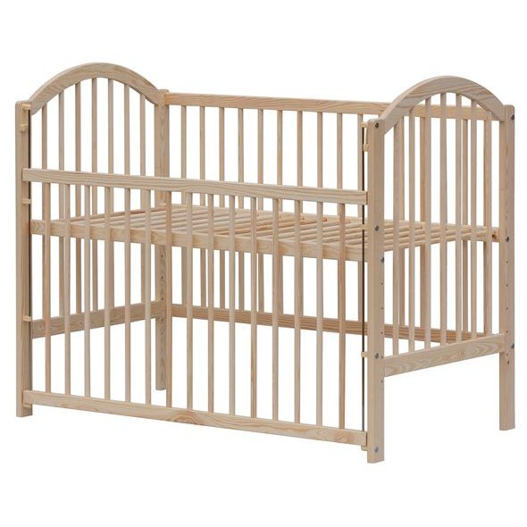 SCARLETT DĚTSKÁ POSTÝLKA SCARLETT ALENKA - ECO PŘÍRODNÍ (BOROVICE) - STAHOVACÍ BOČNICE - 120 X 60 CM - DŘEVĚNÉ POSTÝLKY - SPINKÁNÍ