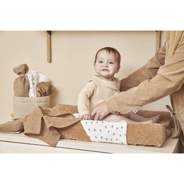 MEYCO MUŠELÍNOVÉ PLENY 3-BALENÍ - MINI PANTHER TOFFEE - LÁTKOVÉ PLENY SKLÁDANÉ - PŘEBALOVÁNÍ