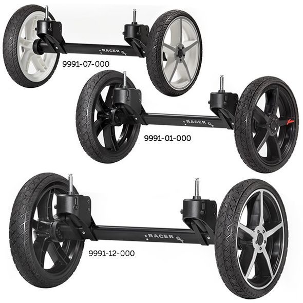 HARTAN QUAD SYSTEM PEVNÁ OSA S KOLY - VÝMĚNNÁ KOLEČKA - KOČÁRKY A PŘÍSLUŠENSTVÍ