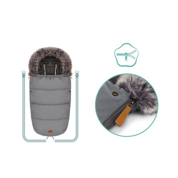 FILLIKID FUSAK ZIMNÍ MANASLU REFLECT SILVER - FUSAKY DO KOČÁRKU - KOČÁRKY A PŘÍSLUŠENSTVÍ