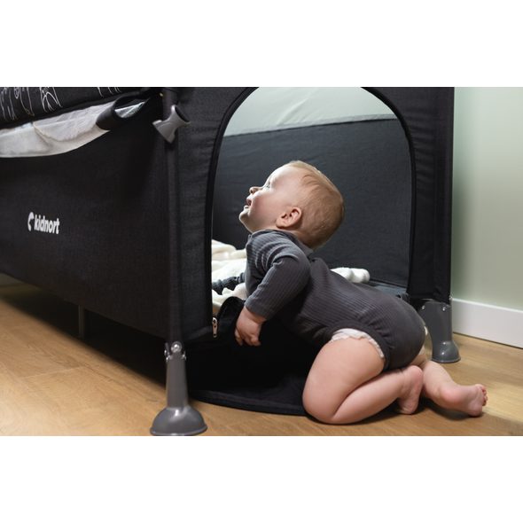 KIDNORT CESTOVNÍ POSTÝLKA KIDNORT STUGAN TMAVĚ ŠEDÁ - CESTOVNÍ POSTÝLKY - SPINKÁNÍ