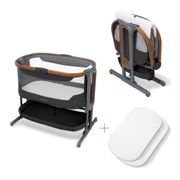 MAXI-COSI IORA PRO POSTÝLKA ELEGANCE GRAPHITE - K RODIČOVSKÉ POSTELI - SPINKÁNÍ