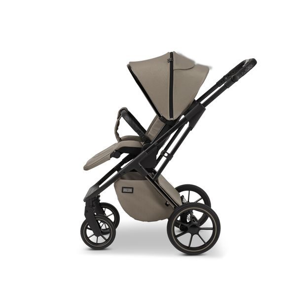 MOON PIÚ BLACK CHROME / MUD 2024 - DVOJKOMBINACE - KOČÁRKY A PŘÍSLUŠENSTVÍ