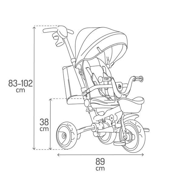 MOMI TŘÍKOLKA MOMI IVI BÉŽOVÁ - TŘÍKOLKY ŠLAPACÍ - NOŠENÍ & SPORT