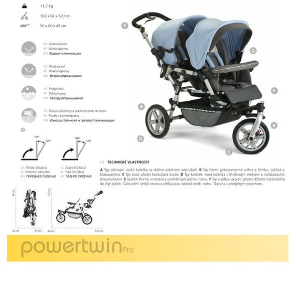 JANÉ POWERTWIN PRO 2012 - VÝPRODEJ - OUTLET