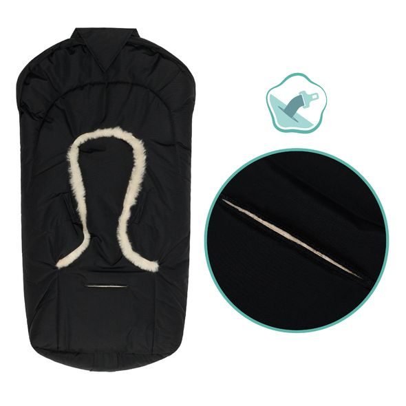 FILLIKID FUSAK ZIMNÍ VEGAN STYLE BLACK - FUSAKY DO KOČÁRKU - KOČÁRKY A PŘÍSLUŠENSTVÍ
