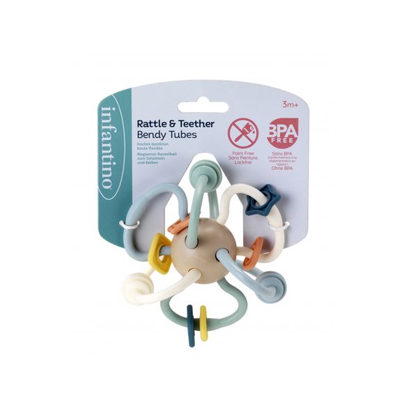 INFANTINO CHRASTÍTKO S KOUSÁTKY BENDY TUBES - CHRASTÍTKA - PRO DĚTI