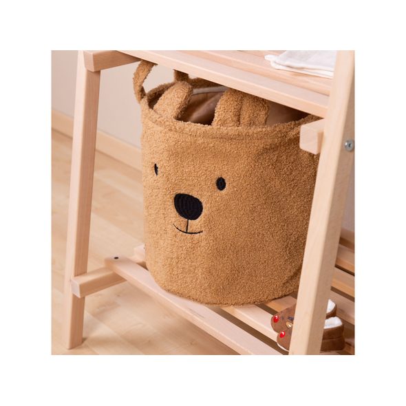 CHILDHOME KOŠ NA HRAČKY TEDDY 30X30X30 CM - BOXY NA HRAČKY - SPINKÁNÍ
