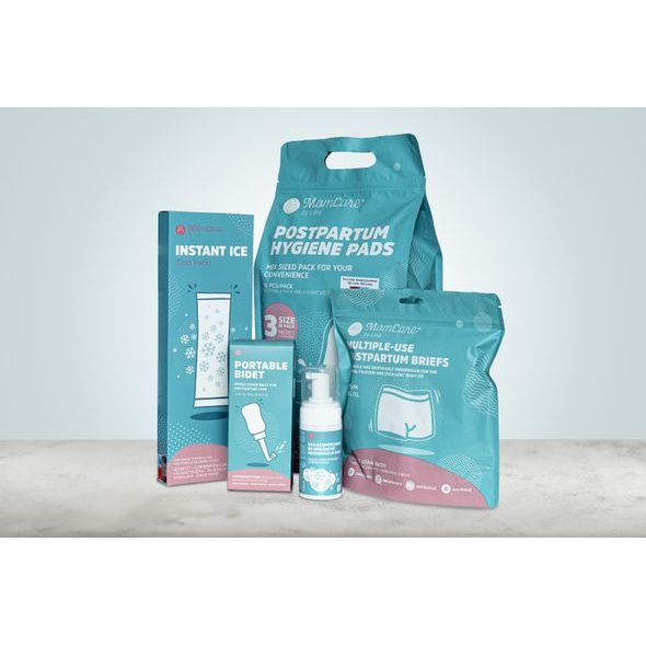 MOMCARE BY LINA ZVÝHODNĚNÝ BALÍČEK DO PORODNICE - POPORODNÍ POMŮCKY - PRO MAMINKY