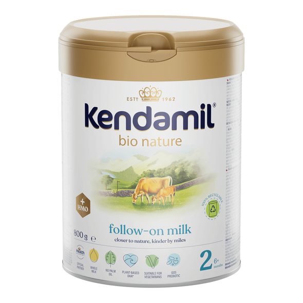 KENDAMIL BIO NATURE 2 HMO+ 800 G - KOJENECKÁ MLÉKA - KRMENÍ