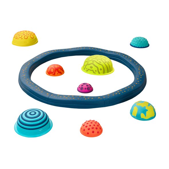 B-TOYS PŘEKÁŽKOVÁ DRÁHA SE STUPÍNKY BALANCE PLANET HOPPER - STAVEBNICE A PUZZLE - PRO DĚTI