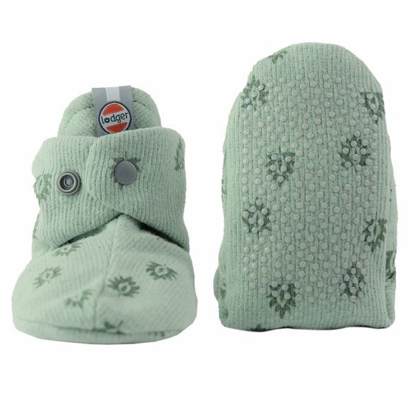 LODGER SLIPPER PRINT RIB SILT GREEN 6 - 12 MĚSÍCŮ - KOJENECKÉ CAPÁČKY - PRO DĚTI