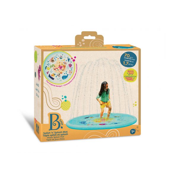 B-TOYS STŘÍKACÍ HRACÍ PODLOŽKA SPLISH 'N' SPLASH - NAFUKOVACÍ HRAČKY - PRO DĚTI