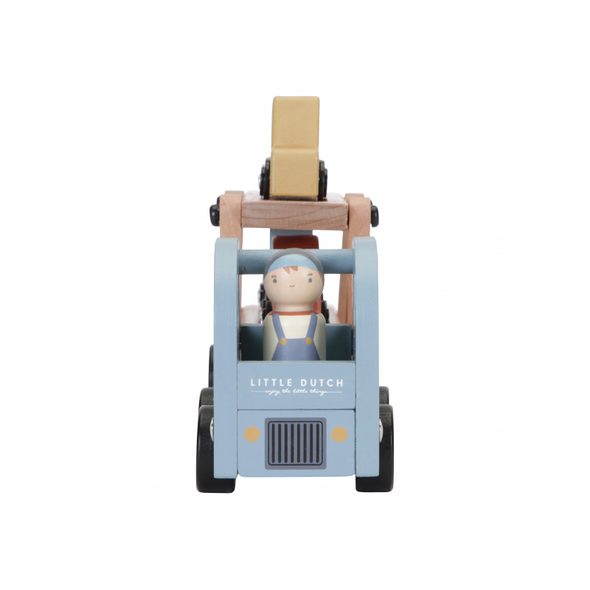 LITTLE DUTCH NÁKLAĎÁK S AUTÍČKY DŘEVĚNÝ - AUTÍČKA A JEZDÍCÍ - PRO DĚTI