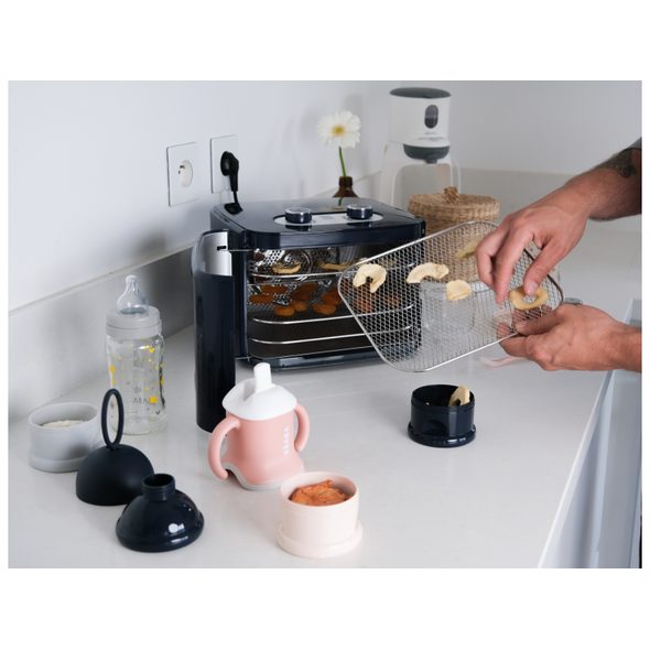 BEABA SADA KELÍMKŮ NA SUŠENÉ MLÉKO / SVAČINU DARK BLUE / GREY / PINK - DĚTSKÉ HRNEČKY - KRMENÍ