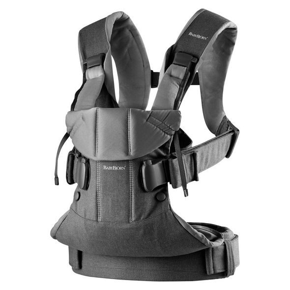 BABYBJÖRN ERGONOMICKÉ NOSÍTKO ONE DENIM GREY/DARK GREY COTTON 2018 - ERGONOMICKÁ NOSÍTKA - NOŠENÍ & SPORT