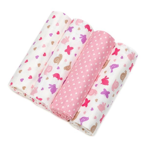 T-TOMI LÁTKOVÉ PLENY S POTISKEM 4KS - LÁTKOVÉ PLENY SKLÁDANÉ - PŘEBALOVÁNÍ