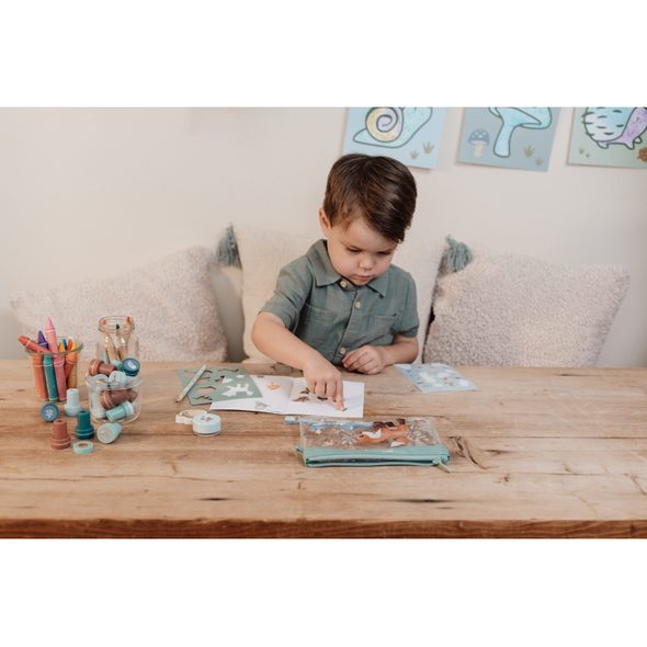 LITTLE DUTCH VÝTVARNÁ SADA FOREST FRIENDS - VÝTVARNÉ POMŮCKY A HRAČKY - PRO DĚTI