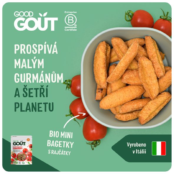 GOOD GOUT MINI BAGETKY S RAJČÁTKY 70 G - TYČINKY/SUŠENKY - KRMENÍ