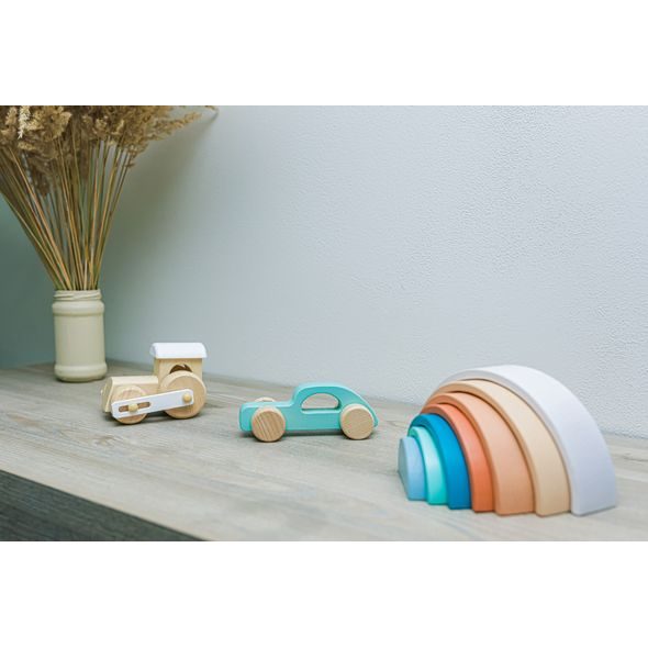 ZOPA DŘEVĚNÁ SKLADACÍ DUHA - MOTORICKÉ A HRY - PRO DĚTI