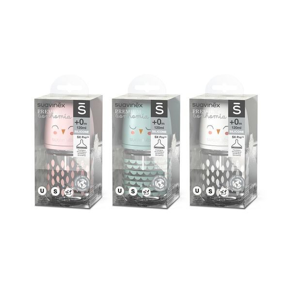 SUAVINÉX LÁHEV SKLO BONHOMIA 120ML - KOJENECKÉ LAHVE - KRMENÍ