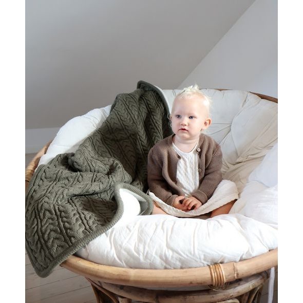 VINTER & BLOOM DEKA CUDDLY DUSTY OLIVE - DĚTSKÉ DEKY PRO MIMINKA - SPINKÁNÍ