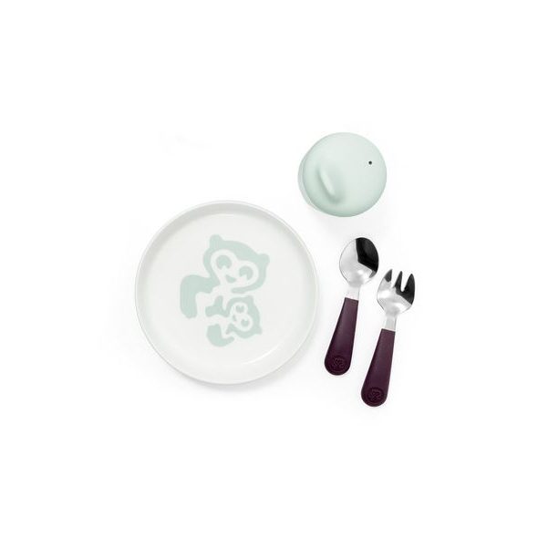 STOKKE® JÍDELNÍ SADA MUNCH ESSENTIAL SOFT MINT - VÝHODNÉ SADY - KRMENÍ