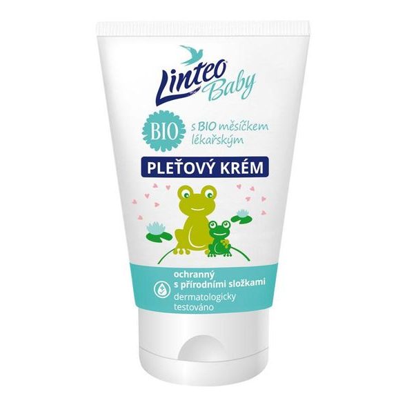 LINTEO BABY DĚTSKÝ PLEŤOVÝ KRÉM S BIO MĚSÍČKEM LÉKAŘSKÝM 75ML - ŠAMPÓNY, KOZMETIKA - KOUPÁNÍ A ZDRAVÍ