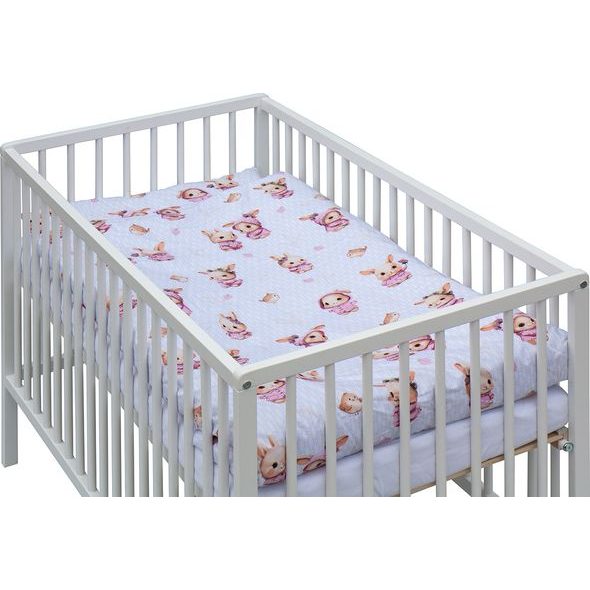 SCARLETT DĚTSKÁ POSTÝLKA S KOMPLETNÍ VÝBAVOU KRÁLÍČEK 120 X 60 CM - DŘEVĚNÉ POSTÝLKY - SPINKÁNÍ