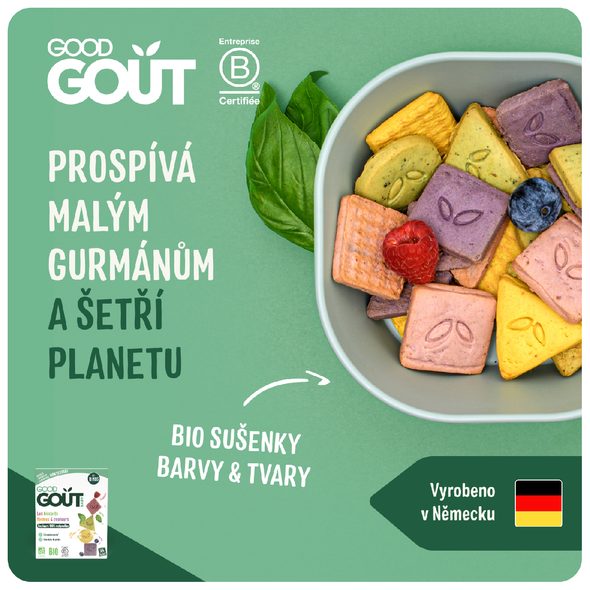 GOOD GOUT BIO SUŠENKY BARVY&TVARY 80G - TYČINKY/SUŠENKY - KRMENÍ