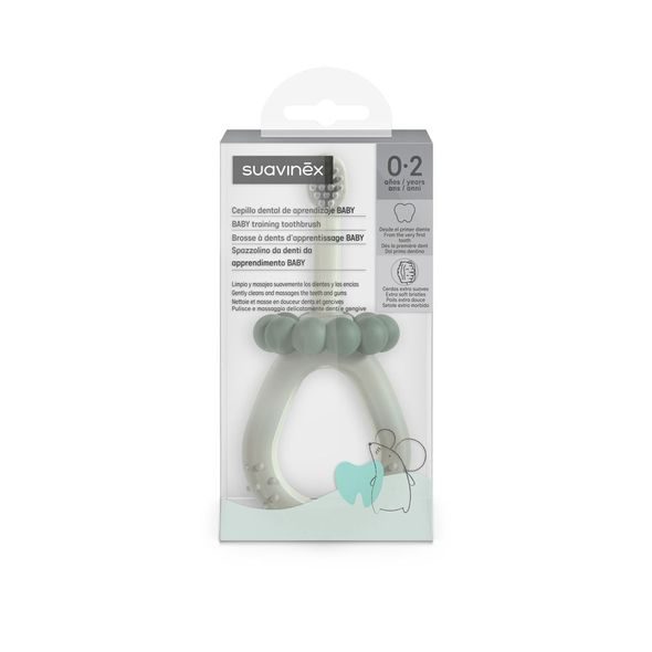 SUAVINEX DĚTSKÝ KARTÁČEK NA ZOUBKY BABY 0-2 LET - ZUBNÍ KARTÁČKY A PASTY - KOUPÁNÍ A ZDRAVÍ