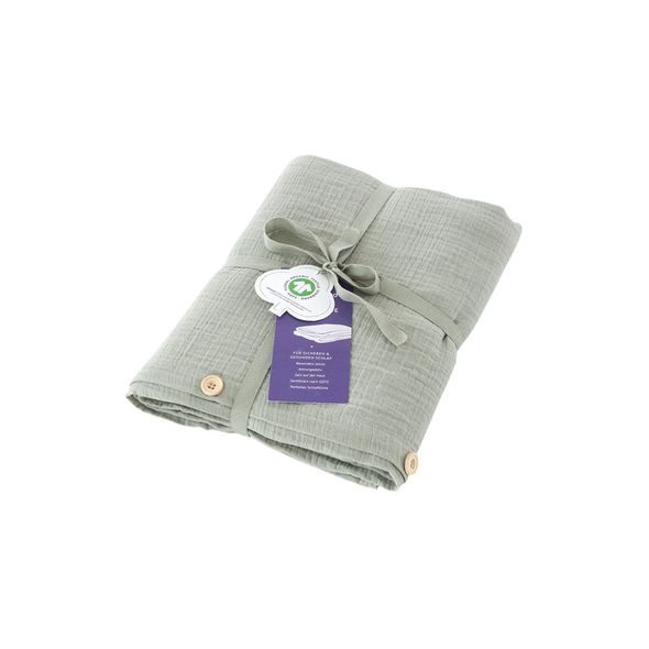 TRÄUMELAND POVLEČENÍ MUSSELIN GOTS 100/135 + 40/60 GRÜN - POVLEČENÍ DO POSTÝLKY - SPINKÁNÍ