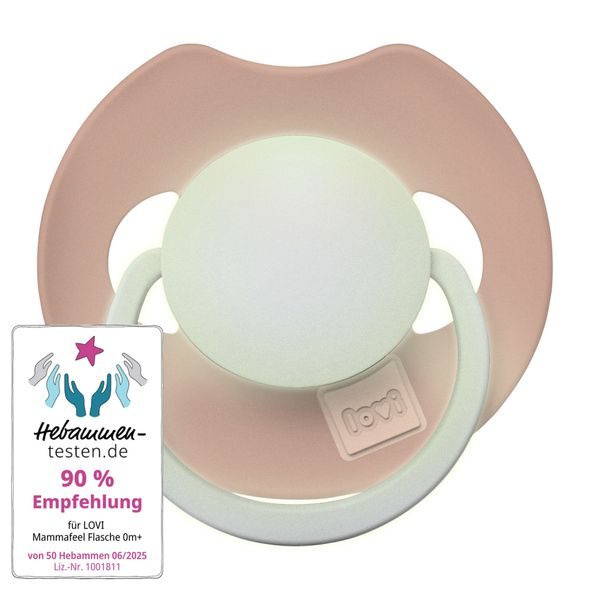 LOVI DUDLÍK SVÍTÍCÍ SILIKONOVÝ DYNAMICKÝ PRIME 0-6M 1KS BLUSH - ŠIDÍTKA A DOPLŇKY - KRMENÍ