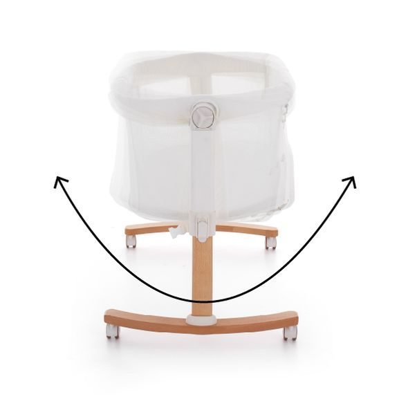 PETITE&MARS POSTÝLKA DĚTSKÁ POLOHOVATELNÁ S FUNKCÍ KOLÉBKY GLORY 2V1 MOCHA BEIGE - KOŠÍKY A KOLÉBKY - SPINKÁNÍ