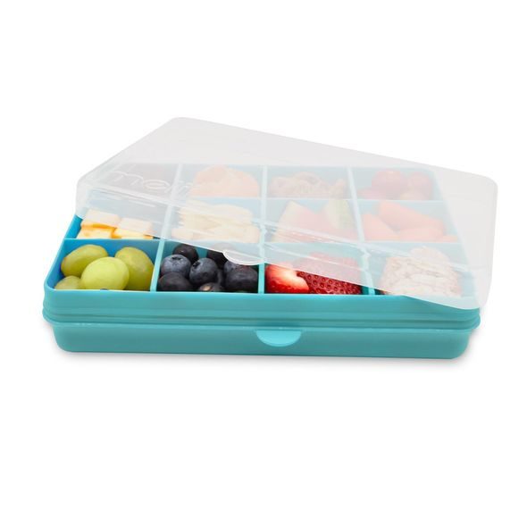 MELII SNACKLE BOX KRABIČKA NA SVAČINU 1368 ML - MODROZELENÁ - KRABIČKY NA SVAČINU - KRMENÍ