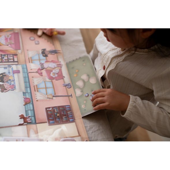 LITTLE DUTCH KNÍŽKA SE SAMOLEPKAMI DŮM ROSA - LITTLE DUTCH - PRO DĚTI