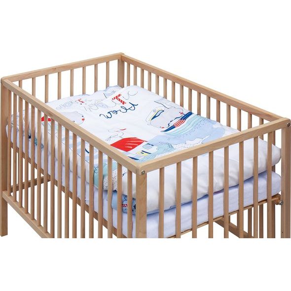 SCARLETT DĚTSKÁ POSTÝLKA S KOMPLETNÍ VÝBAVOU SCARLETT 120 X 60 CM - LUMPY - DŘEVĚNÉ POSTÝLKY - SPINKÁNÍ