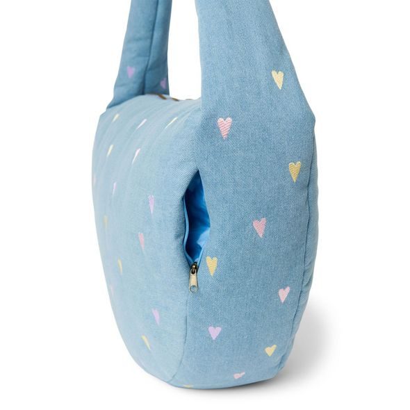 STUDIO NOOS DENIM CROSS BODY BAG | HEARTS LIGHT BLUE HEARTS - DOPLŇKY - PRO MAMINKY