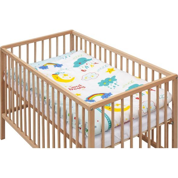 SCARLETT DĚTSKÁ POSTÝLKA S KOMPLETNÍ VÝBAVOU PAPILO 120 X 60 CM - DŘEVĚNÉ POSTÝLKY - SPINKÁNÍ