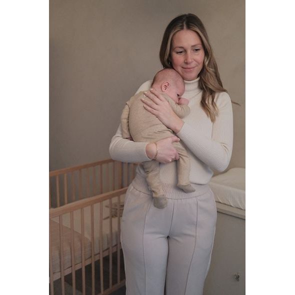 LODGER TEPLÁČKY NOVOROZENECKÉ MELANGE BEIGE VEL. 50 - KALHOTKY A TEPLÁČKY - PRO DĚTI