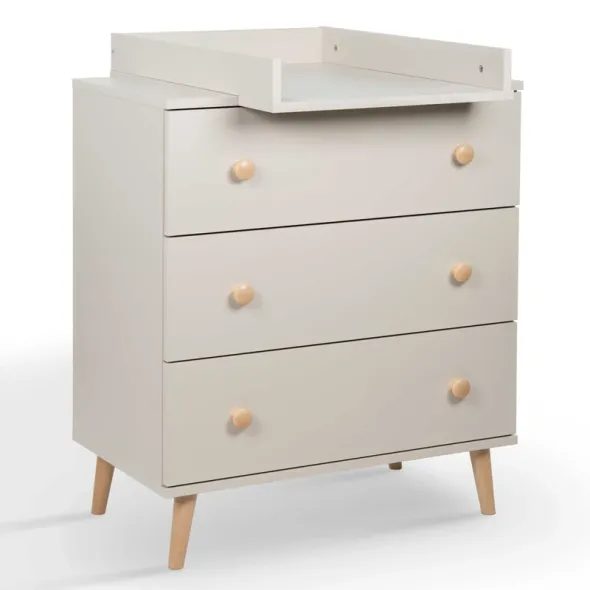 TOMI KOMODA SE 3 ŠUPLÍKY NA NOŽKÁCH + NÁSTAVEC - PŘEBALOVACÍ KOMODY - PŘEBALOVÁNÍ