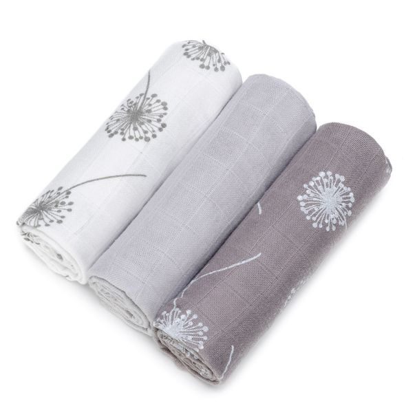 T-TOMI BAMBUSOVÉ BIO PLENY S POTISKEM 3KS - LÁTKOVÉ PLENY SKLÁDANÉ - PŘEBALOVÁNÍ