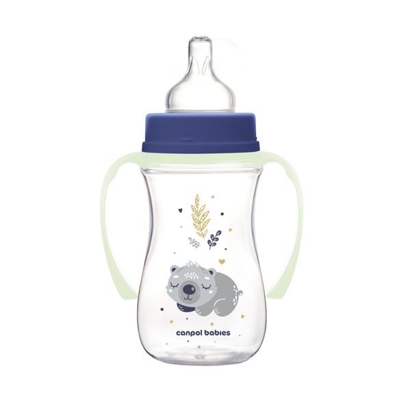 CANPOL BABIES ANTIKOLIKOVÁ LAHEV EASYSTART SLEEPY KOALA 240ML MODRÁ - KOJENECKÉ LAHVE - KRMENÍ