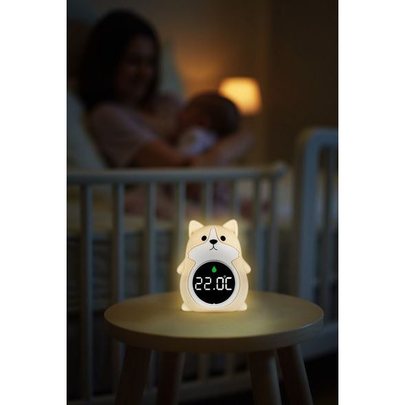 ZOPA SILIKONOVÝ DIGITÁLNÍ TEPLOMĚR 3V1 - NOČNÍ SVĚTLA - SPINKÁNÍ