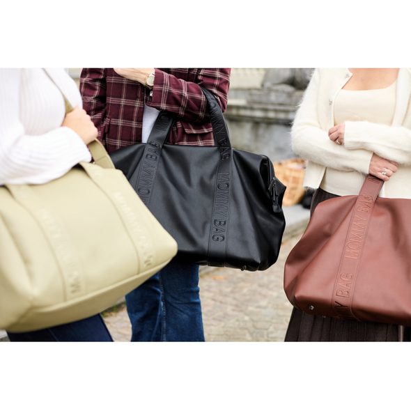 CHILDHOME PŘEBALOVACÍ TAŠKA MOMMY BAG SIGNATURE VEGAN LEATHER BLACK - PŘEBALOVACÍ TAŠKY - KOČÁRKY A PŘÍSLUŠENSTVÍ