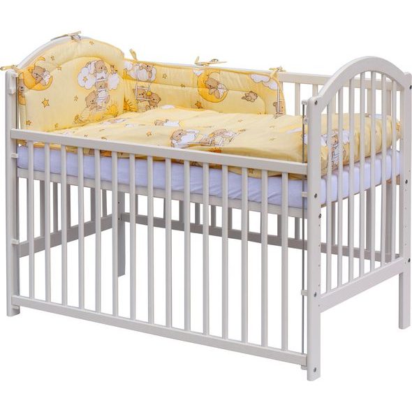 SCARLETT POSTÝLKA 120X60CM S KOMPLETNÍ VÝBAVOU MRÁČEK BÉŽOVÁ - DŘEVĚNÉ POSTÝLKY - SPINKÁNÍ