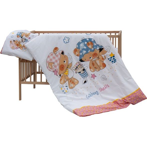 SCARLETT DĚTSKÁ POSTÝLKA S KOMPLETNÍ VÝBAVOU SCARLETT 120 X 60 CM - PALPY - DŘEVĚNÉ POSTÝLKY - SPINKÁNÍ