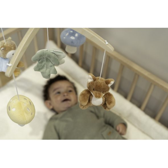 LITTLE DUTCH HUDEBNÍ KOLOTOČ DŘEVĚNÝ FOREST FRIENDS - KOLOTOČE NA POSTÝLKU - PRO DĚTI