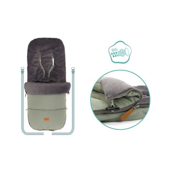 FILLIKID FUSAK ZIMNÍ KINLEY SAGE - FUSAKY DO KOČÁRKU - KOČÁRKY A PŘÍSLUŠENSTVÍ
